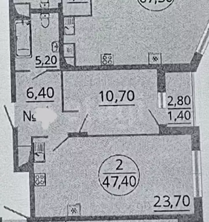 1-к кв. Липецкая область, Липецк ул. Ф.С. Игнатьева, 33к2 (47.6 м) - Фото 2