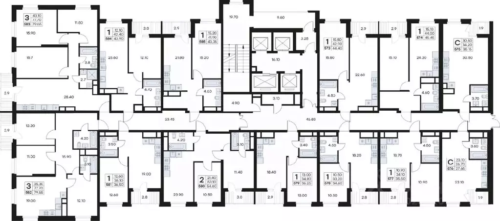 3-к кв. Приморский край, Владивосток ул. Карбышева, 22Б (79.42 м) - Фото 2