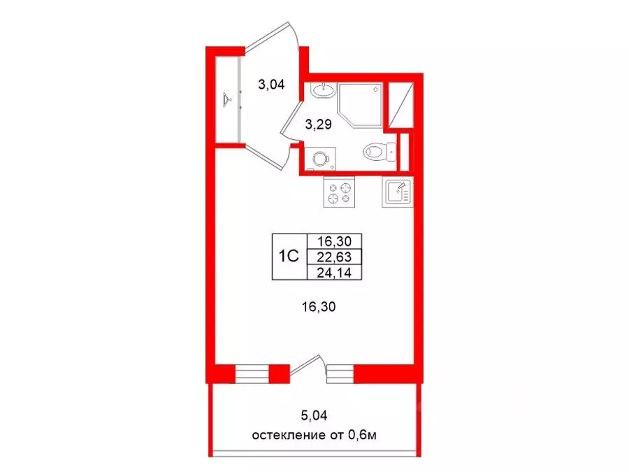 Студия Ленинградская область, Всеволожский район, Свердловское ... - Фото 1
