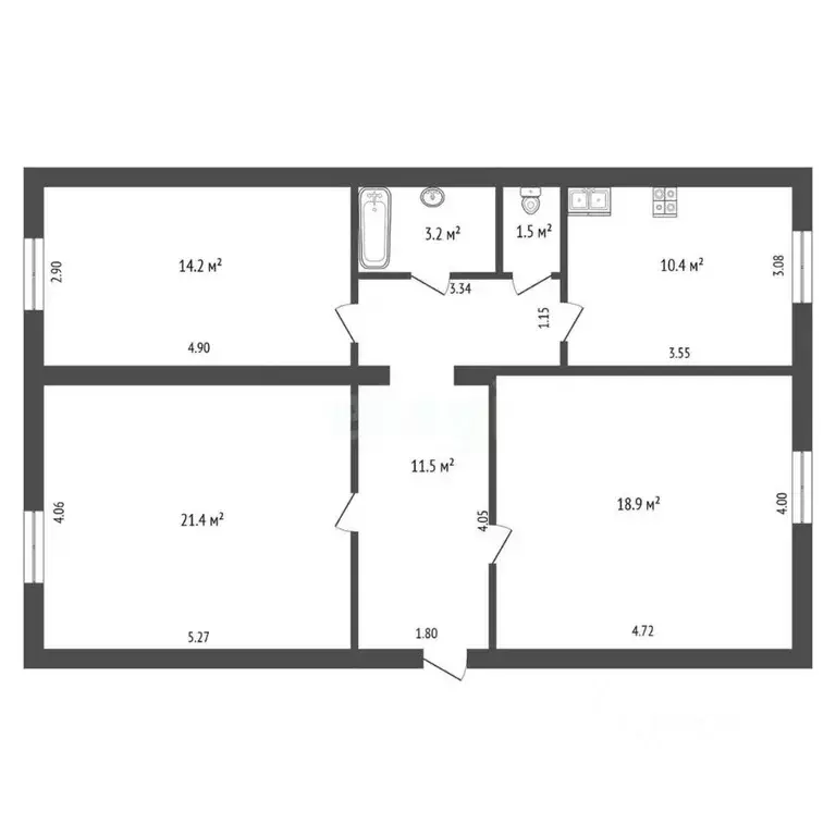 3-к кв. Московская область, Дедовск г. Истра муниципальный округ, ул. ... - Фото 2