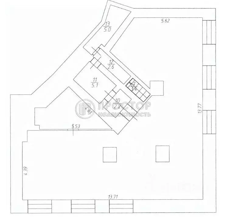 Помещение свободного назначения в Москва 1-й Басманный пер., 5/20С1 ... - Фото 2