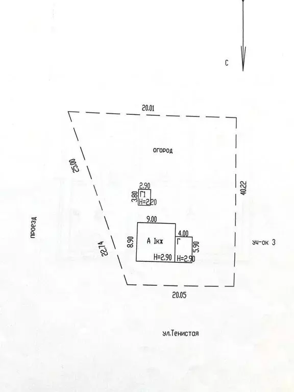 Дом в село Санниково, Тенистая улица (81 м) - Фото 1