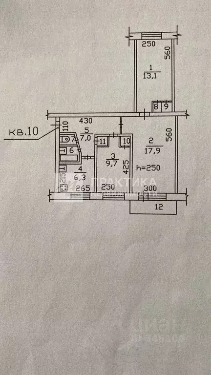 3-к кв. Московская область, Реутов Советская ул., 12 (60.0 м) - Фото 2