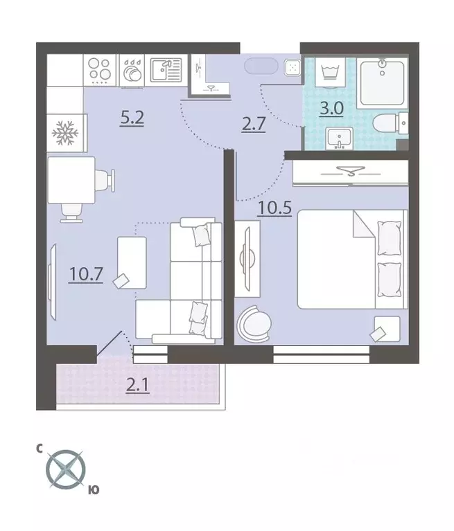1-к кв. Свердловская область, Екатеринбург муниципальное образование, ... - Фото 1