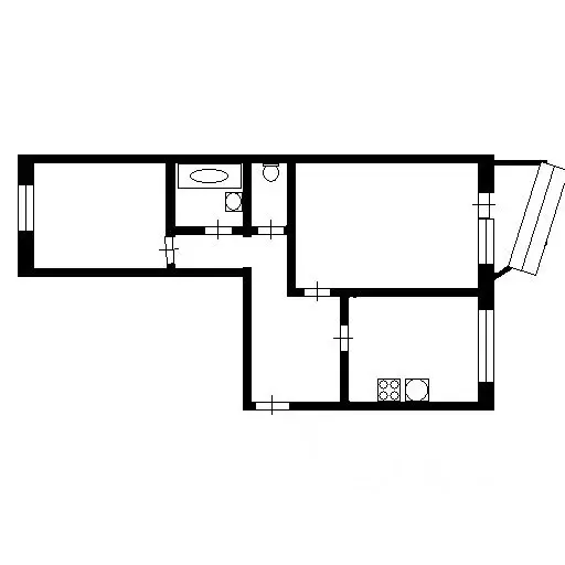 2-к кв. Ханты-Мансийский АО, Сургут Быстринская ул., 4 (54.0 м) - Фото 1