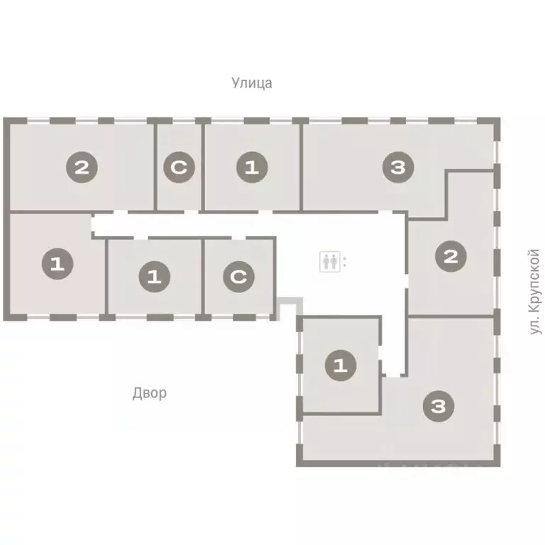 Студия Омская область, Омск  (22.84 м) - Фото 1