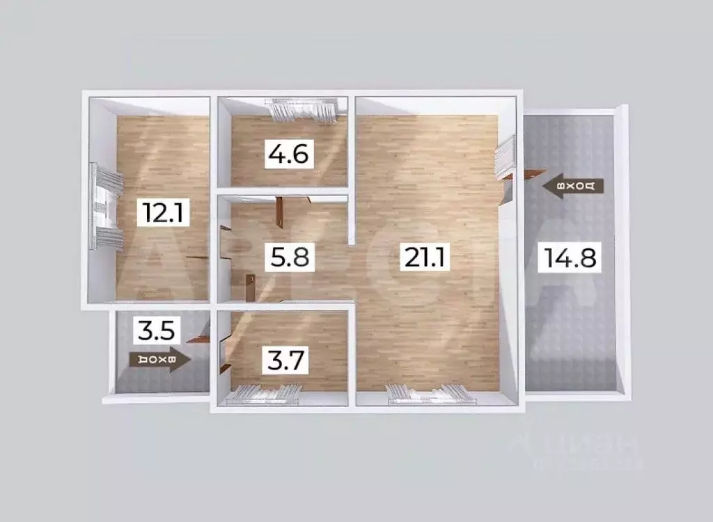 Коттедж в Омская область, Омский район муниципальный округ, с. ... - Фото 2