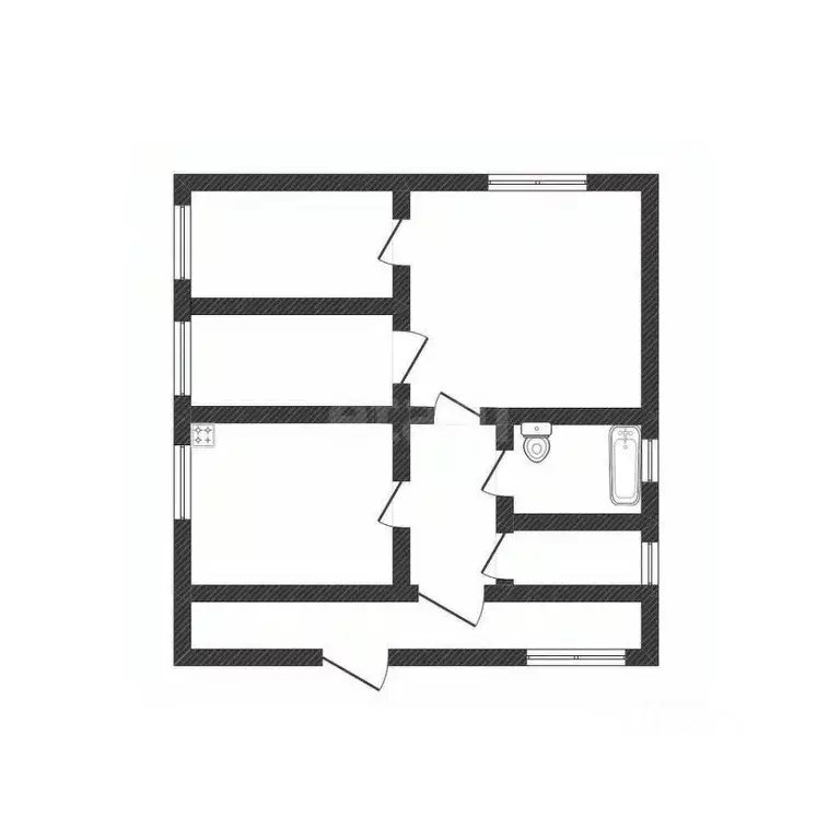 Дом в Белгородская область, Валуйки ул. Степана Разина, 39 (68 м) - Фото 2