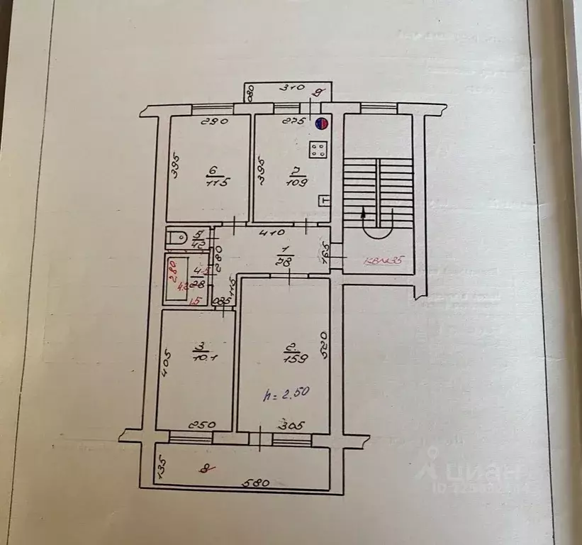 3-к кв. Северная Осетия, Моздок ул. Салганюка, 82 (60.4 м) - Фото 2