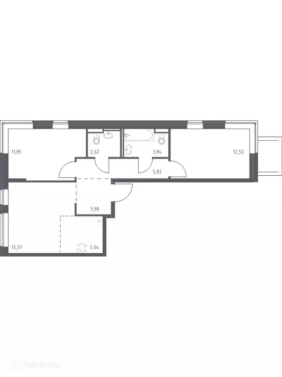 Продаётся 2-к квартира, 59 м - Фото 0