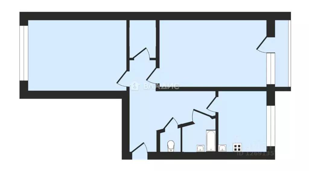 2-к кв. Владимирская область, Владимир Ставровская ул., 2Б (47.3 м) - Фото 2