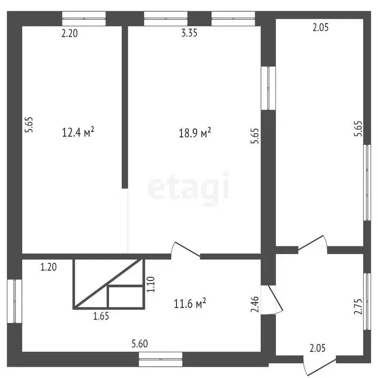 Дом, 42.9 м - Фото 2