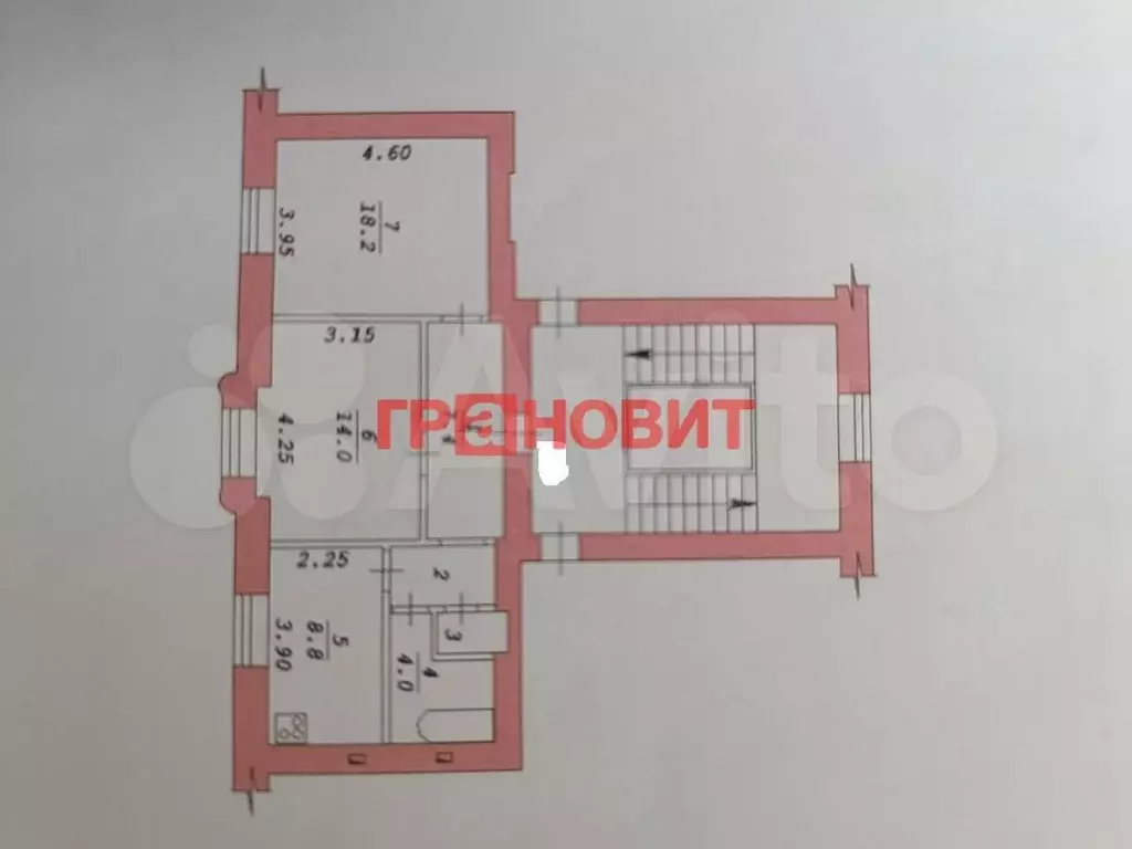 2-к. квартира, 56 м, 3/5 эт. - Фото 1