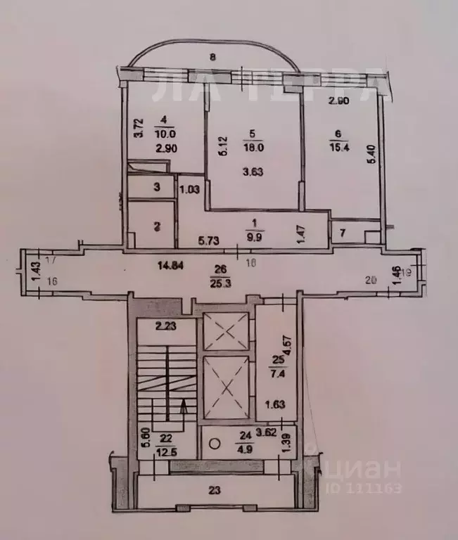2-к кв. Московская область, Подольск Народная ул., 23 (65.3 м) - Фото 2