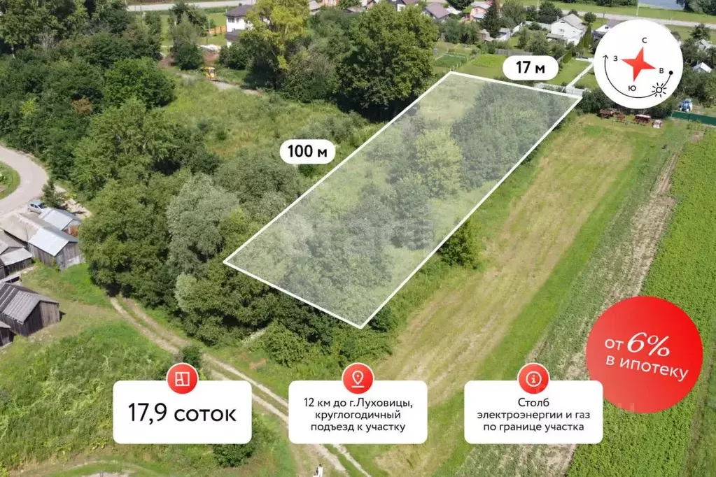 Участок в Московская область, Луховицы муниципальный округ, с. ... - Фото 1