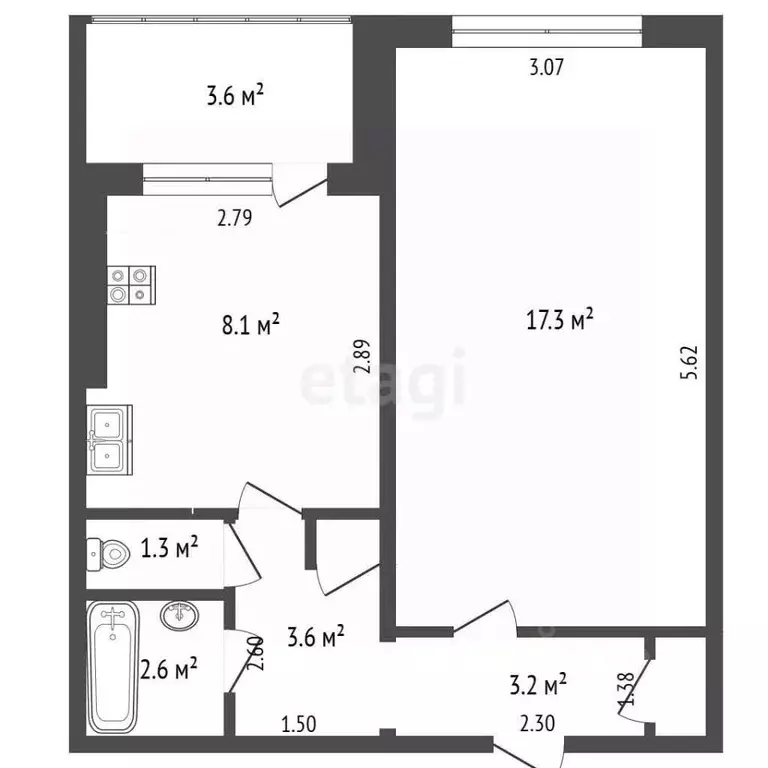 1-к кв. Самарская область, Самара Ташкентская ул., 126 (40.0 м) - Фото 2