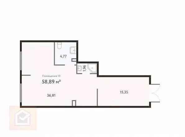 Офис в Крым, Евпатория ул. 60 лет ВЛКСМ, 31к2 (59 м) - Фото 1