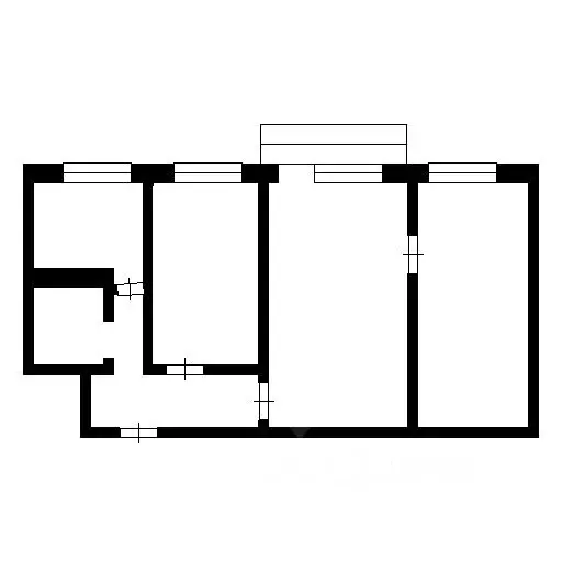 3-к кв. Нижегородская область, Нижний Новгород ул. Лоскутова, 23 (58.7 ... - Фото 1