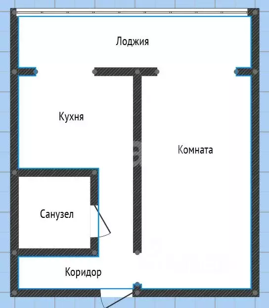 1-к кв. Приморский край, Владивосток ул. Леонова, 21 (31.1 м) - Фото 1