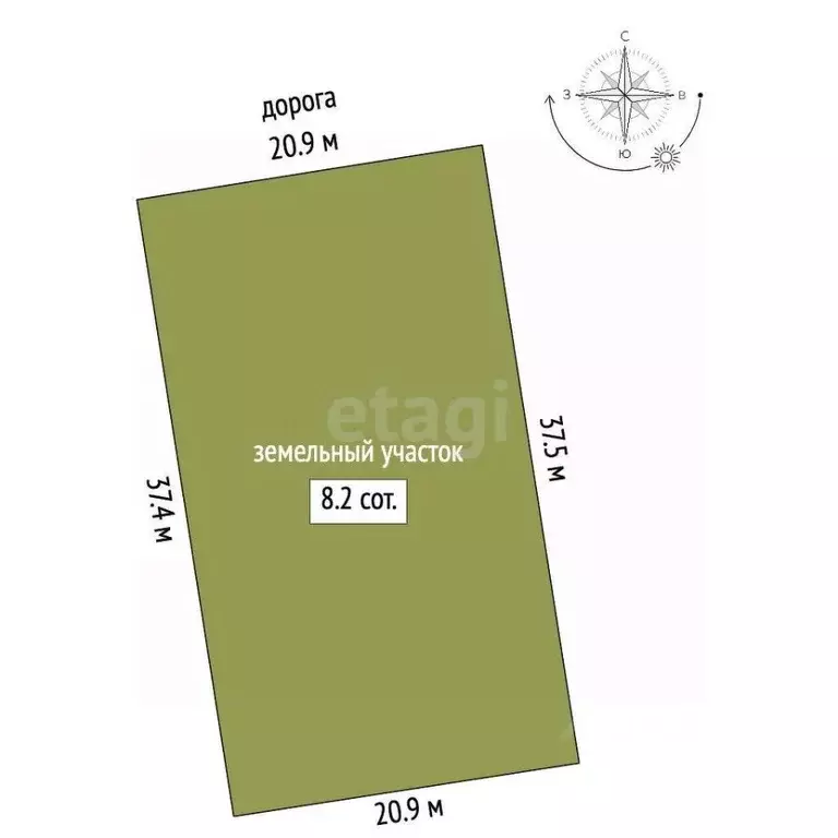 Участок в Крым, Симферопольский район, Трудовское с/пос, с. Ана-Юрт ... - Фото 2