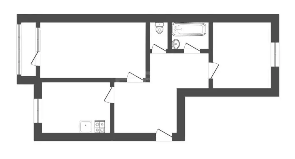 2-комнатная квартира: Борисоглебск, Юго-Восточный микрорайон, 22 (50.6 ... - Фото 1