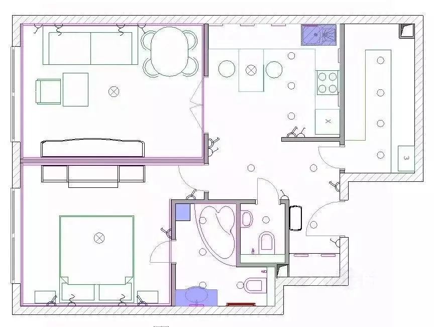 2-к кв. Москва просп. Андропова, 9/1к1 (58.1 м) - Фото 2