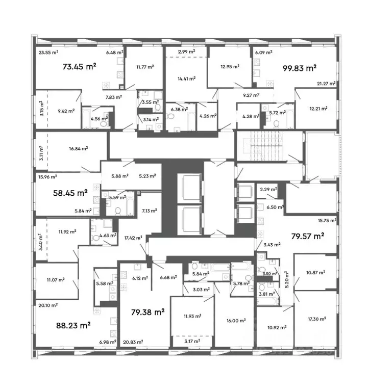 4-к кв. Челябинская область, Челябинск ул. Худякова, 18 (99.83 м) - Фото 1