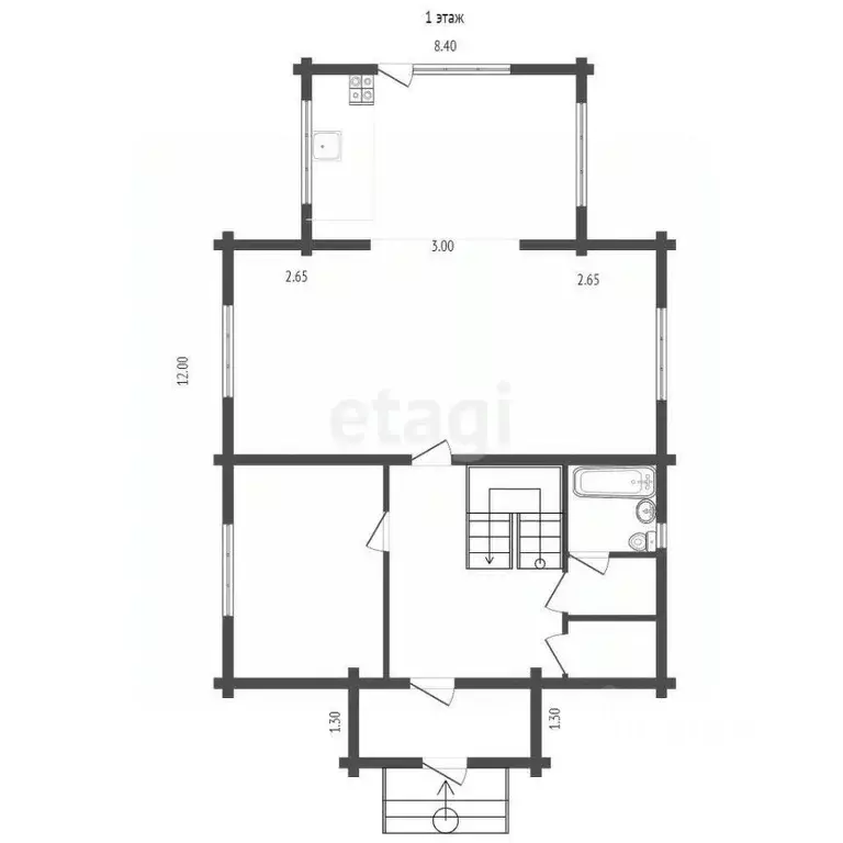 Дом в Архангельская область, Котлас просп. Мира, 73 (180 м) - Фото 1