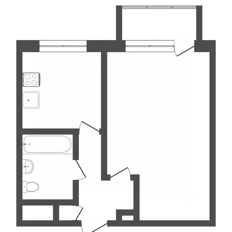 1-к кв. Тюменская область, Тюмень Шаимский проезд, 18 (28.3 м) - Фото 1