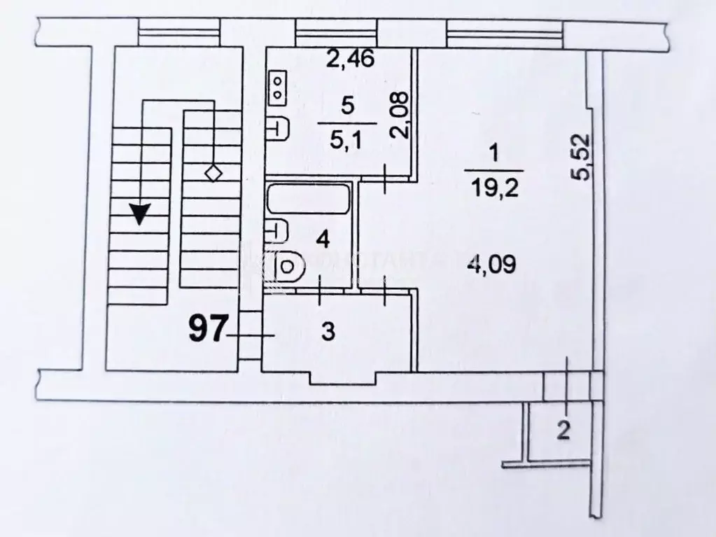 1-к кв. Челябинская область, Челябинск ул. 3 Сентября, 28 (32.1 м) - Фото 1
