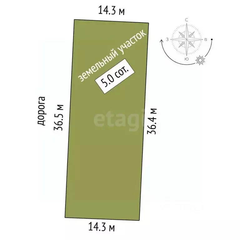 Участок в Крым, Судак ул. Гагарина (5.04 сот.) - Фото 1