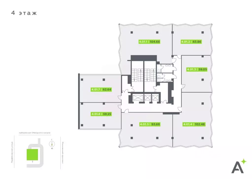 Офис в Санкт-Петербург Московский просп., 65Э (633 м) - Фото 1