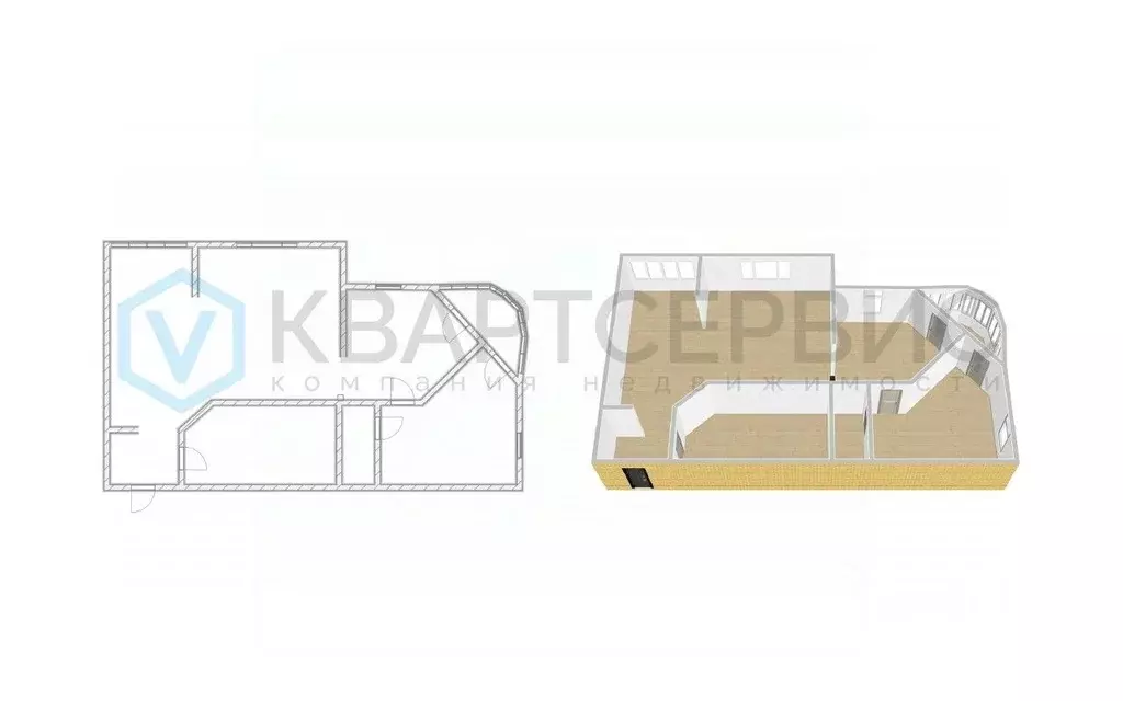 3-к кв. Омская область, Омск просп. Комарова, 15к1 (89.0 м) - Фото 2