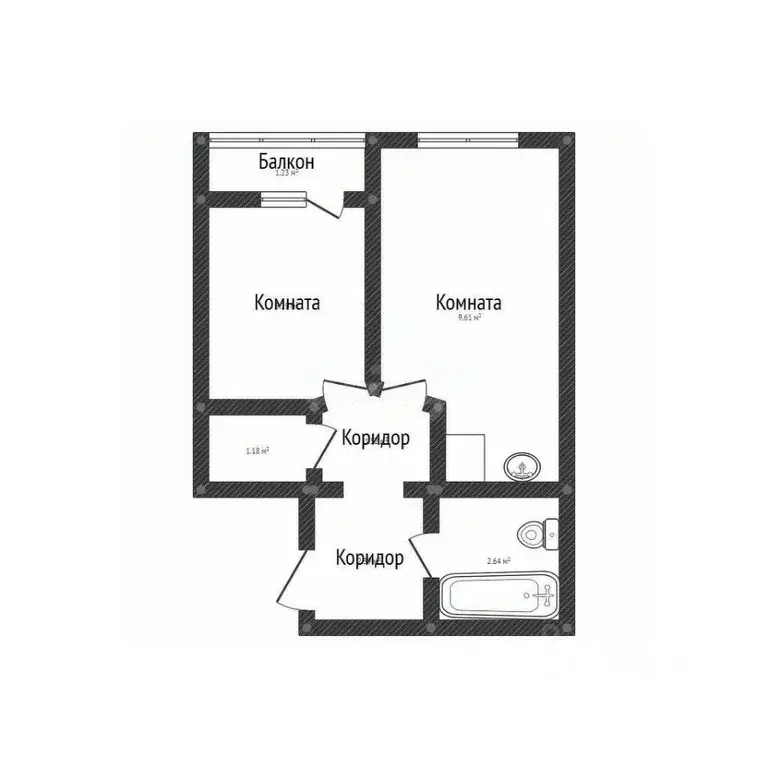 2-к кв. Алтайский край, Барнаул ул. Юрина, 241А (47.1 м) - Фото 2