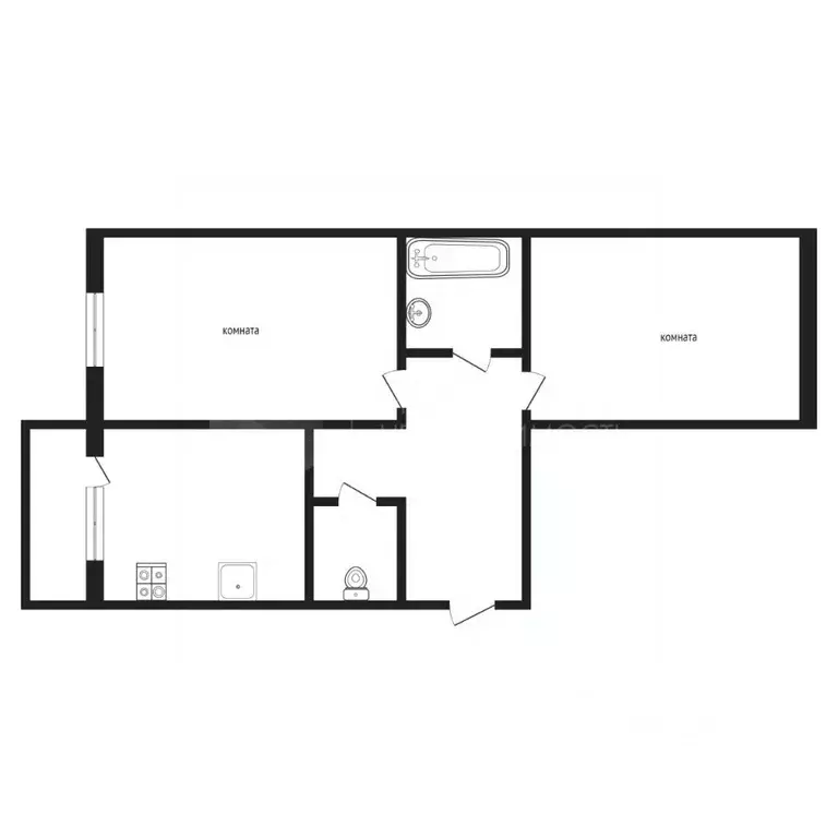2-к кв. Тюменская область, Тюмень ул. Восстания, 19 (62.3 м) - Фото 2