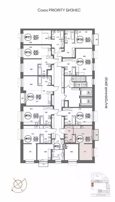 1-к кв. Иркутская область, Иркутск Макс жилой комплекс (32.31 м) - Фото 2