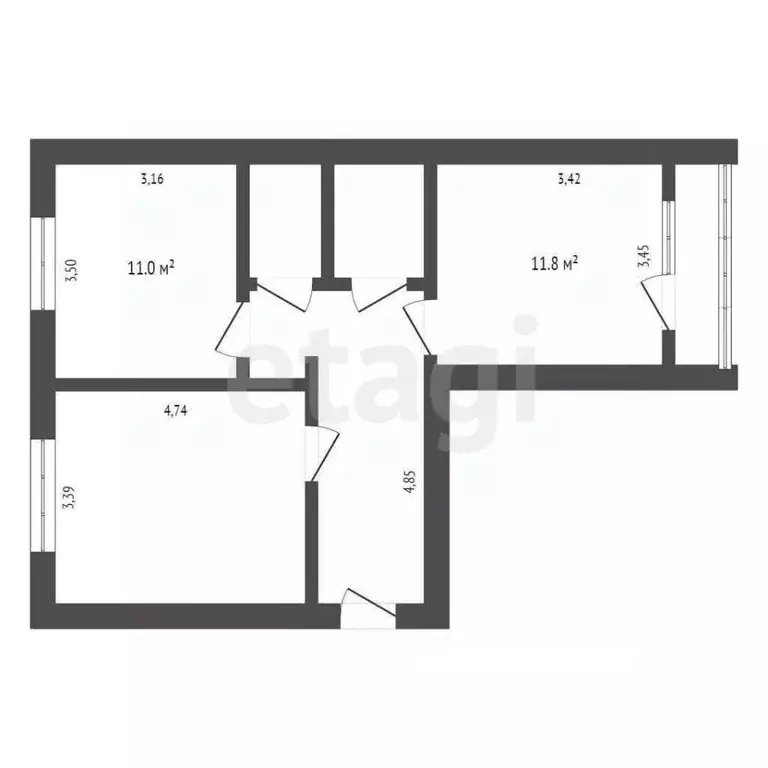 2-к кв. Ставропольский край, Ставрополь ул. Чехова, 45 (64.0 м) - Фото 2