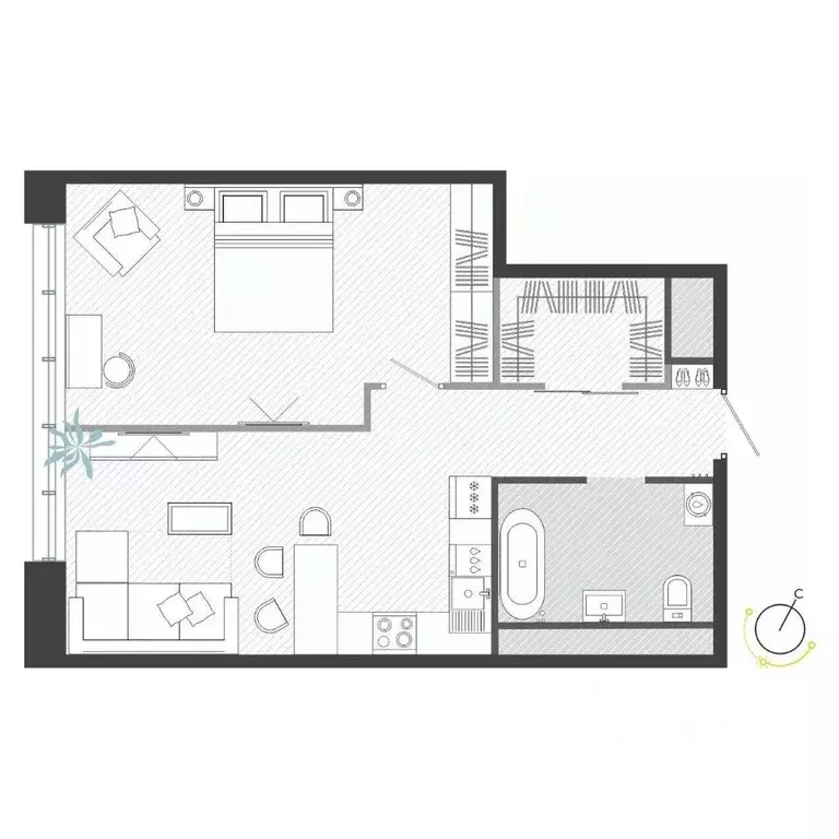 2-к кв. Приморский край, Владивосток ул. Нейбута (54.33 м) - Фото 1