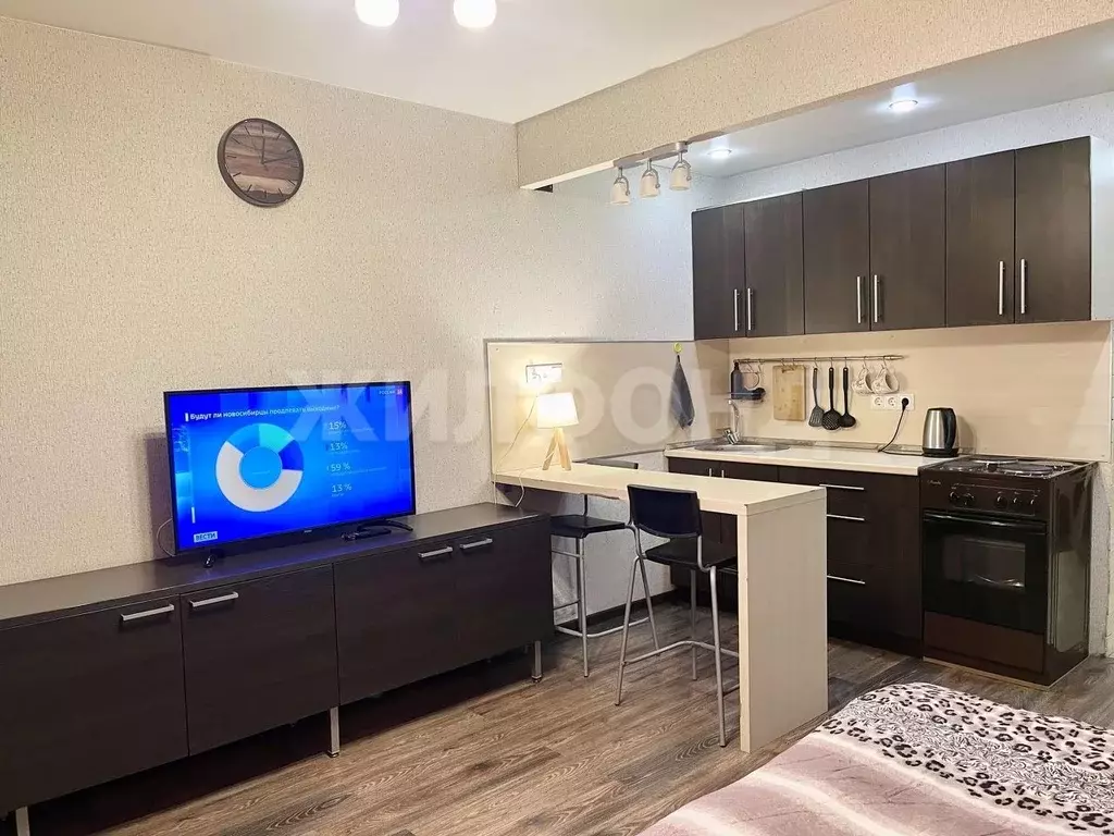 Студия Новосибирская область, Новосибирск Стрижи мкр, 1 (30.0 м) - Фото 1