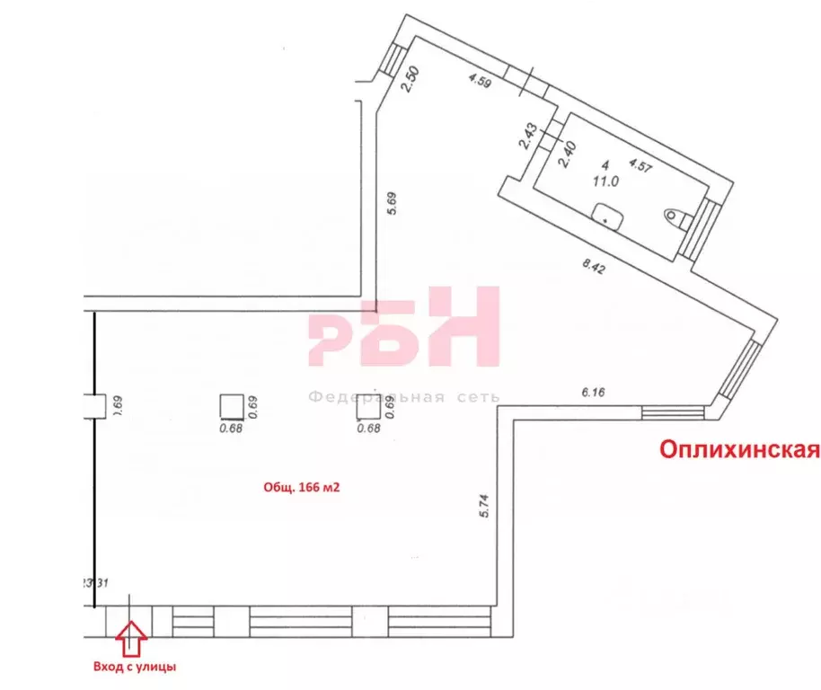 Помещение свободного назначения в Свердловская область, Екатеринбург ... - Фото 2