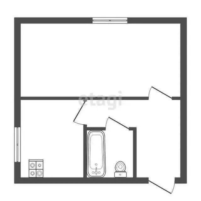 1-комнатная квартира: посёлок Огнеупорный, Строительная улица, 6 (29.6 ... - Фото 1