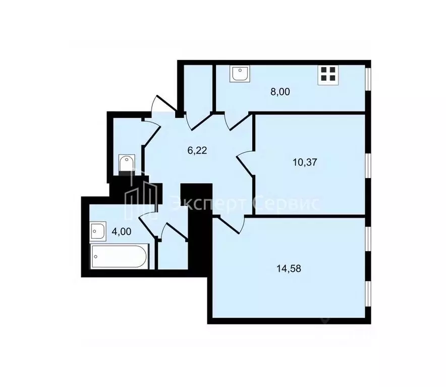 2-к кв. санкт-петербург тверская ул, 23-25 (51.0 м) - Фото 0