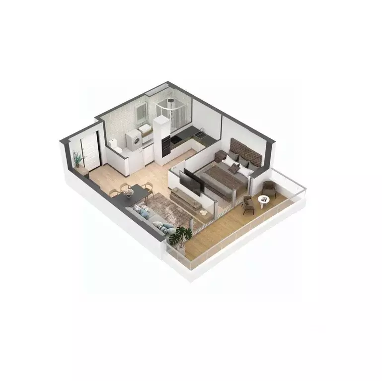 1-к кв. Крым, Ялта ул. Дражинского, 53 (47.0 м) - Фото 1