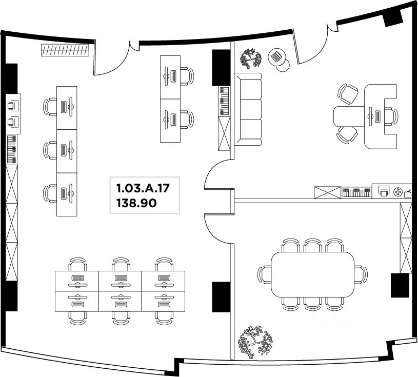 Офис в Москва ул. Маршала Прошлякова, 23 (139 м) - Фото 2