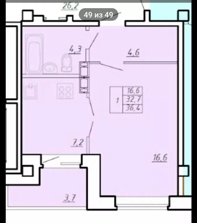 2-к кв. Хакасия, Абакан ул. Серебристая, 29 (37.0 м) - Фото 2