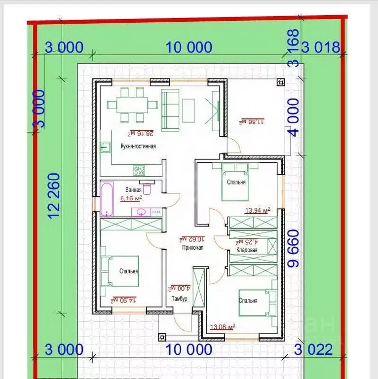 Дом в Краснодарский край, Анапа муниципальный округ, Песчаный хут. ул. ... - Фото 2