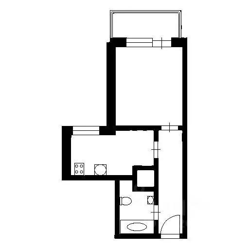 1-к кв. Воронежская область, Воронеж бул. Олимпийский, 6 (36.3 м) - Фото 2