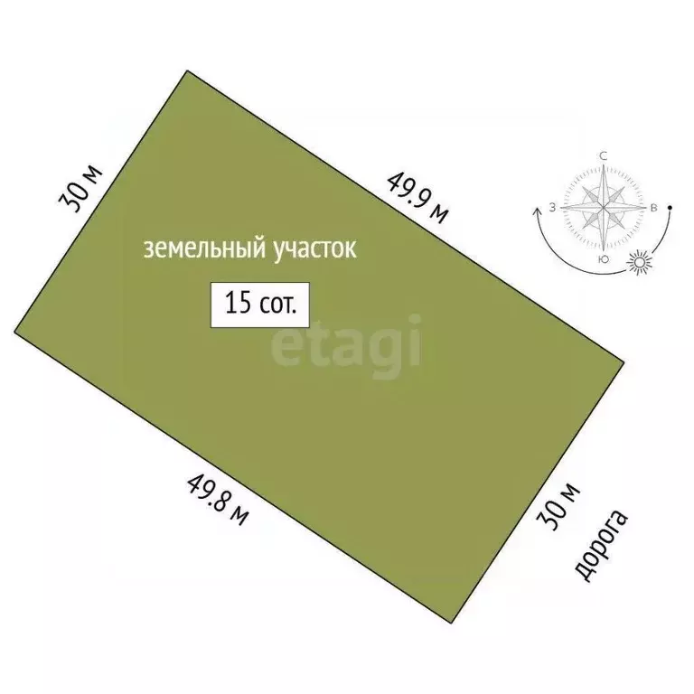 Участок в Тюменская область, Тюменский муниципальный округ, с. Борки  ... - Фото 1