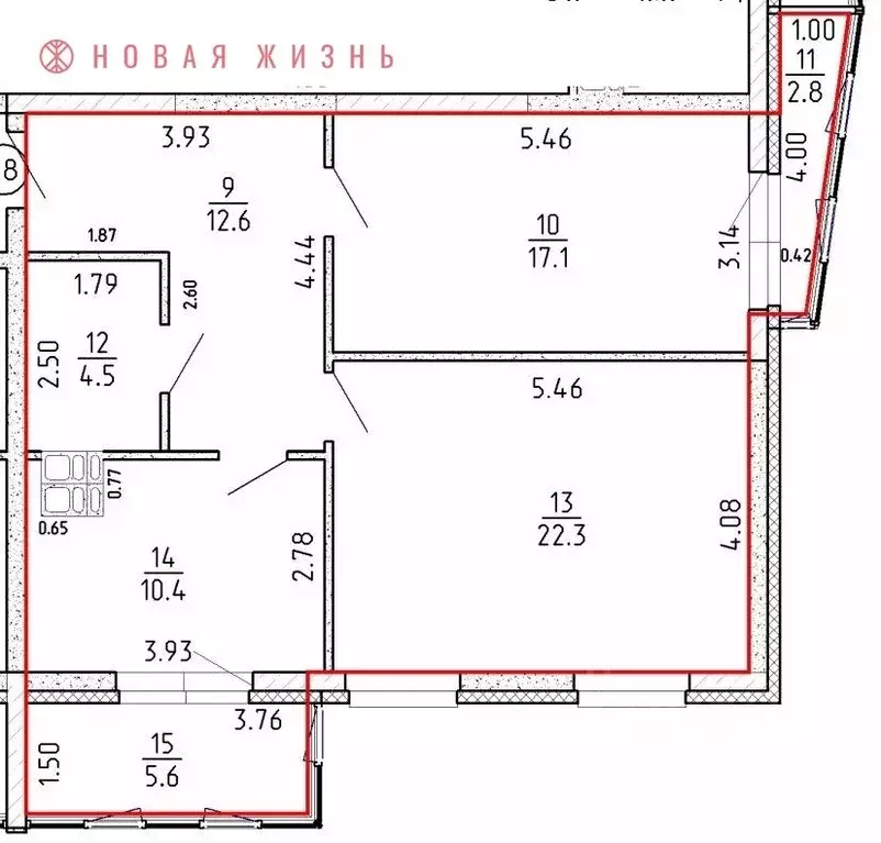 2-к кв. Самарская область, Самара проезд 4-й, 8А (75.3 м) - Фото 0