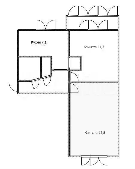 2-к. квартира, 44 м, 3/5 эт. - Фото 0